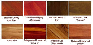 Unfinished Brazilian Cherry (Jatoba) 3/4" x 4" - Hardwood Unfinished - UASBC03/04X31/4G - Brazilian Direct LTD